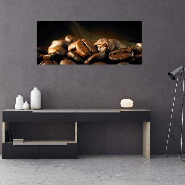 Obraz - Kávové zrná (120x50 cm)