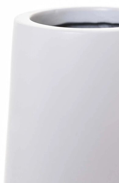 Vysoká váza ISONDRA, sklolaminát, výška 100 cm, biela