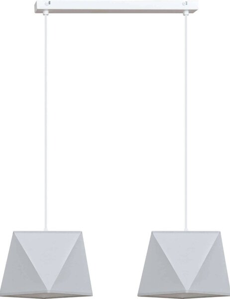Závesné svietidlo Diamond, 2x textilné tienidlo (mix 5 farieb), (výber z 2 farieb konštrukcie)