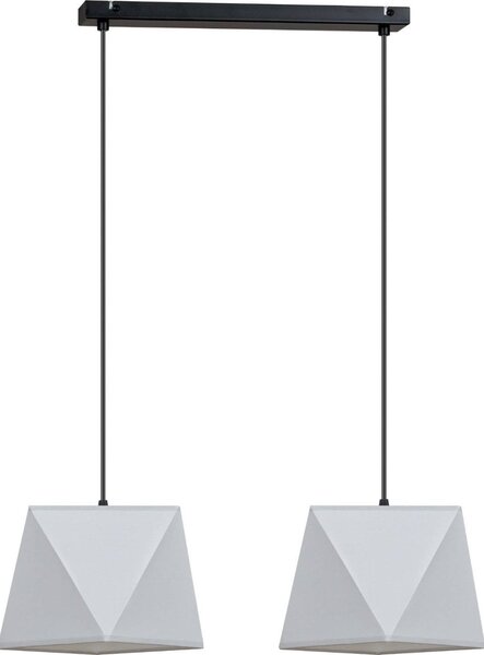 Závesné svietidlo Diamond, 2x textilné tienidlo (mix 5 farieb), (výber z 2 farieb konštrukcie)