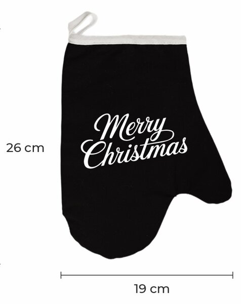 Vianočná kuchynská rukavica Merrymas EMI, červená
