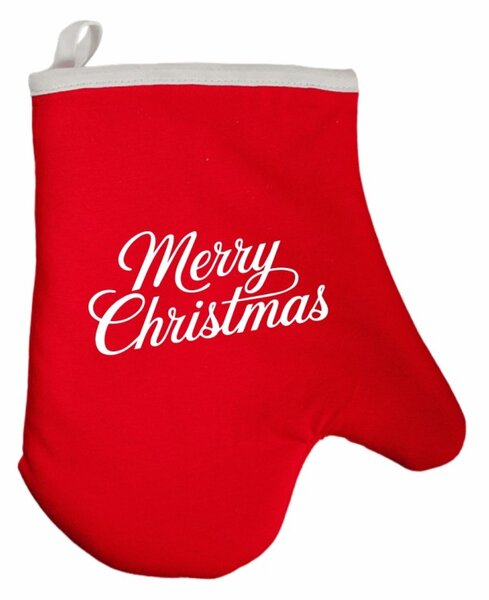 Vianočná kuchynská rukavica Merrymas EMI, červená
