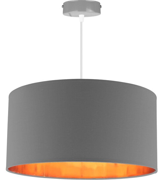 Závesné svietidlo Shade, 1x textilné tienidlo (výber zo 4 farieb), (výber z 3 farieb konštrukcie), (fi 40cm), g
