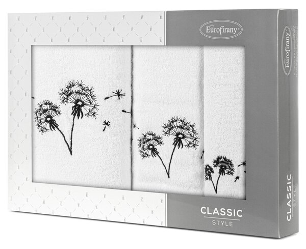 FROTÉ UTERÁK MOLI3 SADA 1KS 30X50 CM, 1KS 50X90 CM, 1KS 70X140 CM BIELA