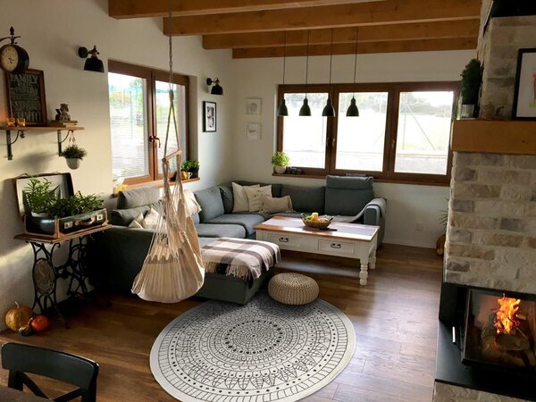 Hanse Home, Kusový koberec Twin-Wendeteppiche 103101 creme schwarz – na von aj na doma, 140x140 (priemer) kruh, biela, chodba / predsieň
