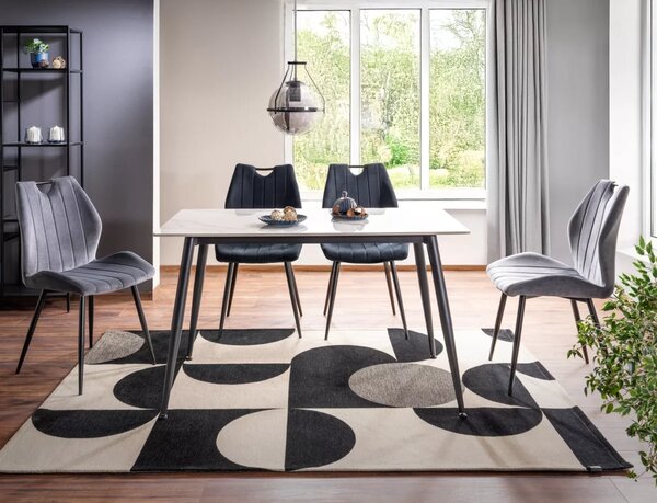 PROFI jedálenský set stôl RION 130 + 4x stolička ARCO bluvel 19