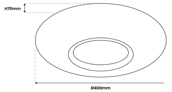 Stropné LED svietidlo Tokyo, 1x LED 24w, 3000-6000k, w/g, s ovládačom