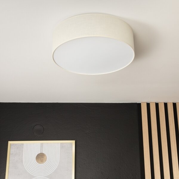 Stropné svietidlo SIRJA DOUBLE 4xE27/15W/230V pr. 45 cm krémová