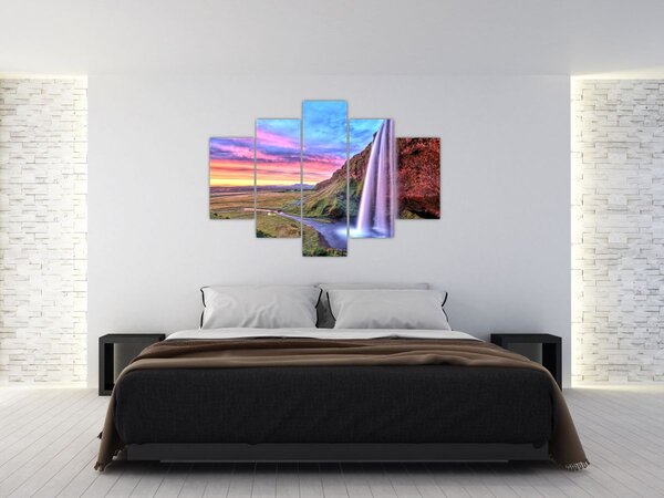 Obraz - Vodopád Seljalandsfoss (150x105 cm)