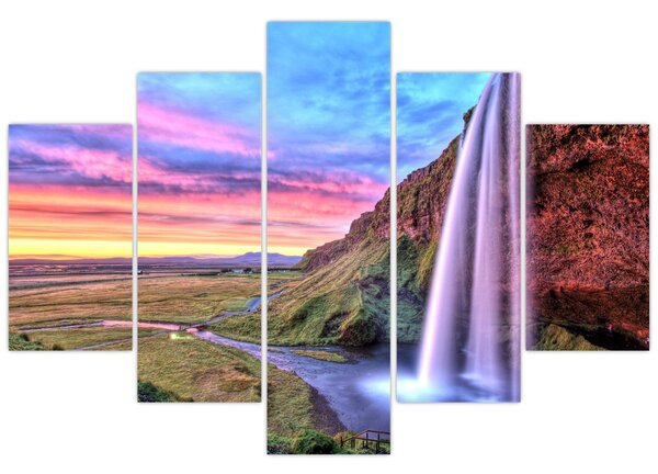 Obraz - Vodopád Seljalandsfoss (150x105 cm)