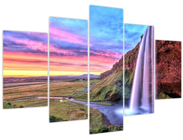 Obraz - Vodopád Seljalandsfoss (150x105 cm)