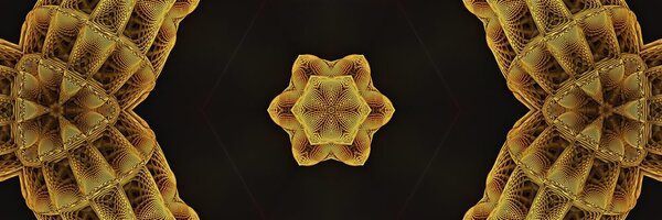 Obraz zaujímavá zlatá Mandala