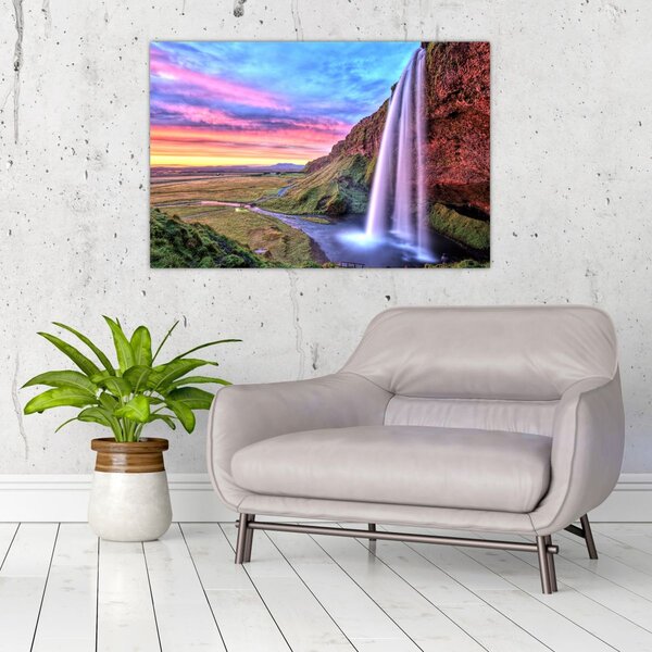 Obraz - Vodopád Seljalandsfoss (90x60 cm)