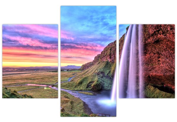 Obraz - Vodopád Seljalandsfoss (90x60 cm)