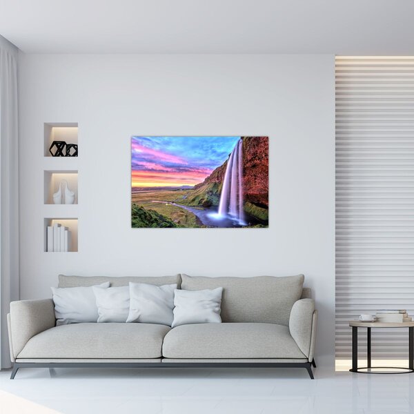 Obraz - Vodopád Seljalandsfoss (90x60 cm)