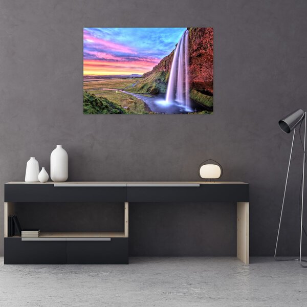 Obraz - Vodopád Seljalandsfoss (90x60 cm)