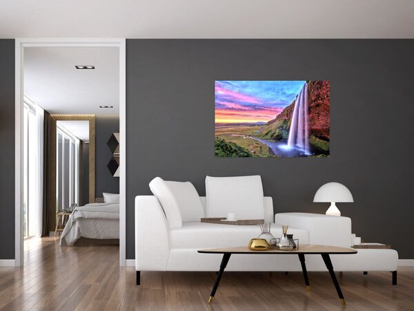 Obraz - Vodopád Seljalandsfoss (90x60 cm)