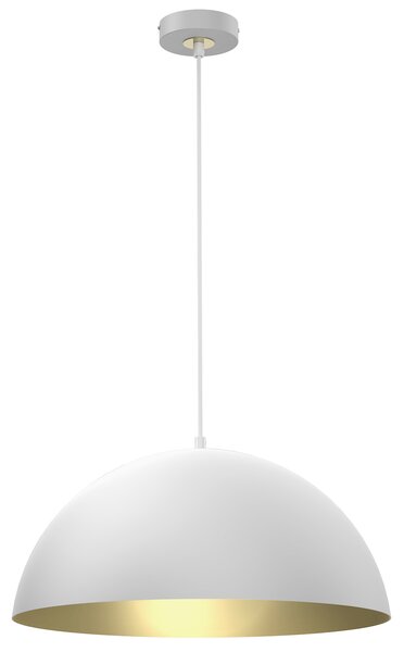 Závesné svietidlo Beta, 1x zlaté/biele kovové tienidlo, (fi 35cm), w/g