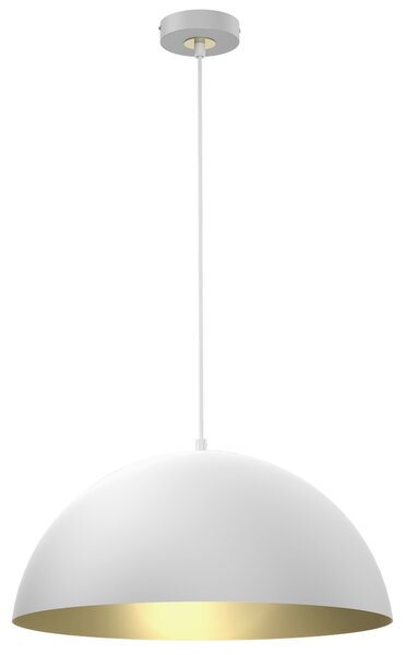 Závesné svietidlo Beta, 1x zlaté/biele kovové tienidlo, (fi 35cm), w/g
