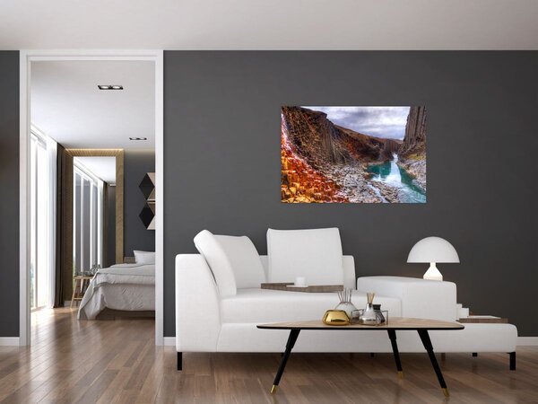 Obraz - kaňon Studlagil (90x60 cm)