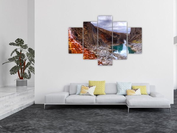 Obraz - kaňon Studlagil (150x105 cm)