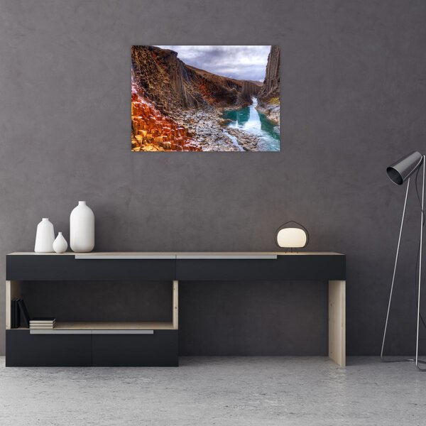 Obraz - kaňon Studlagil (70x50 cm)