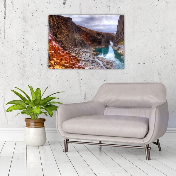 Obraz - kaňon Studlagil (70x50 cm)