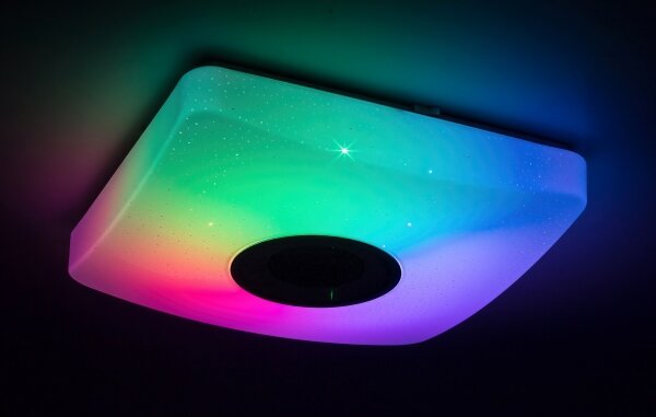 Rabalux - LED RGB Stmievateľné stropné svietidlo s reproduktorom LED/18W/230V + DO