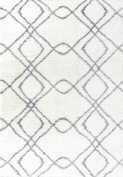 Festival koberce Kusový koberec Carmella K11608-02 White Light Grey (Pearl 510 White) - 120x170 cm