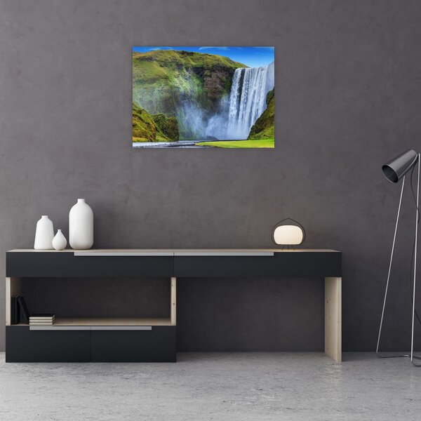 Obraz - Vodopád Seljalandsfoss (70x50 cm)