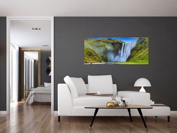 Obraz - Vodopád Seljalandsfoss (120x50 cm)