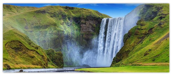 Obraz - Vodopád Seljalandsfoss (120x50 cm)
