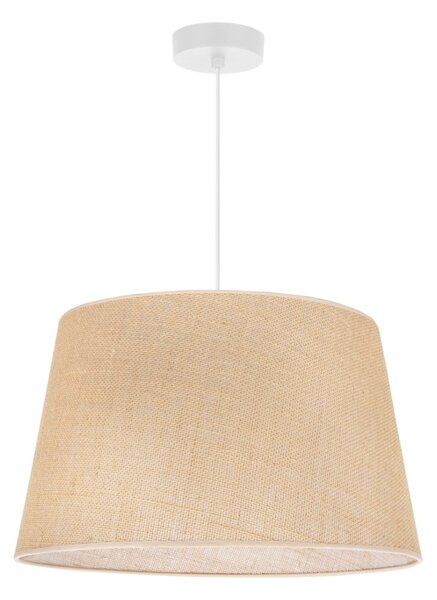 Závesné svietidlo Juta, 1x jutové tienidlo, (fi 44cm), w