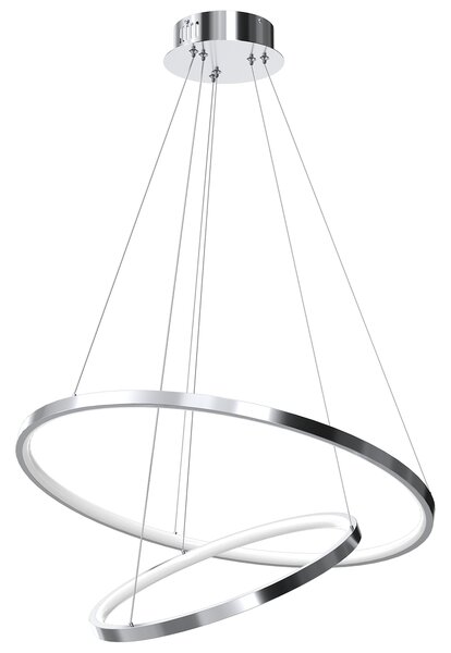 Závesné LED svietidlo Hoop, 2x LED 51w, 4000k, ch