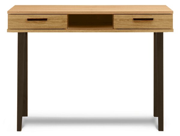 KONSIMO Písací stôl FRISK dub antracit 100 x 75 x 48 cm
