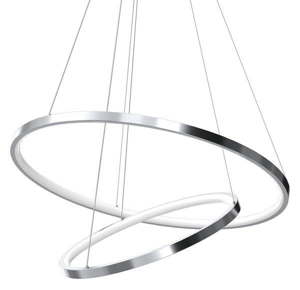 Závesné LED svietidlo Hoop, 2x LED 51w, 4000k, ch