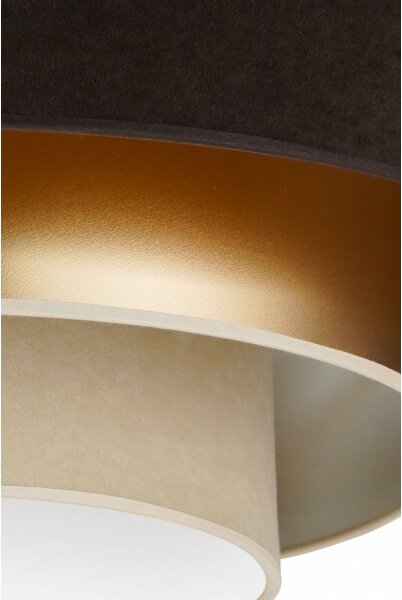 Duolla - LED Stropné svietidlo LUNETA LED/26W/230V pr. 60 cm 4000K hnedá/zlatá