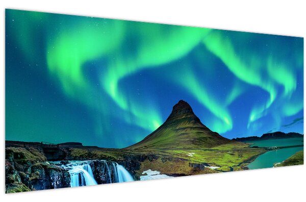 Obraz - Kirkjufell, Island (120x50 cm)