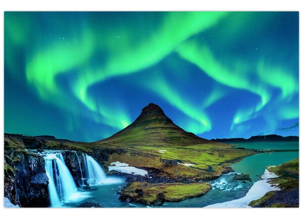 Obraz - Kirkjufell, Island (90x60 cm)