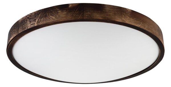 LED stropné svietidlo OAK SMOKY SLIM LED/36W/230V 4000K pr. 47 cm dub/tmavohnedá