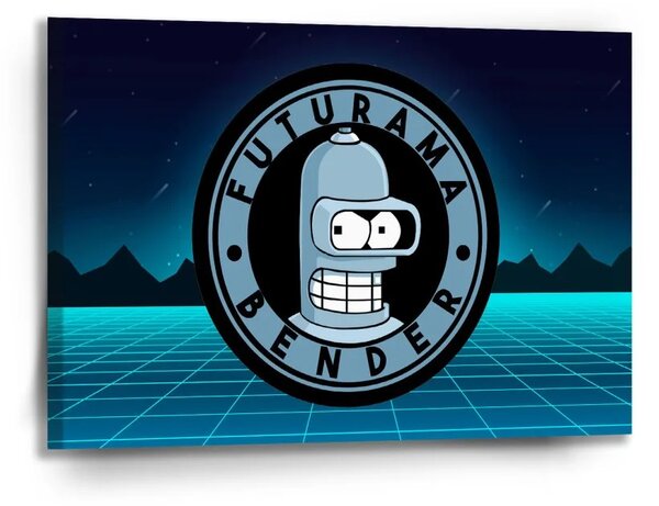 Sablio Obraz Futurama Bender Štvrtá dimenzia - 90x60 cm