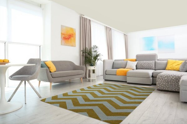 Berfin Dywany , Kusový koberec Aspect 1961 Yellow, 120x180, žltá, chodba / predsieň