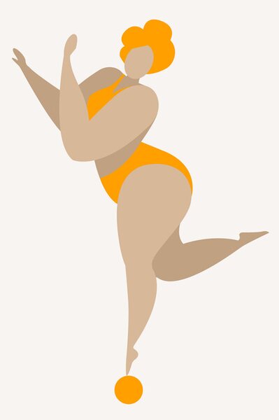 Ilustrácia Dancing Queen, Kubistika, (26.7 x 40 cm)