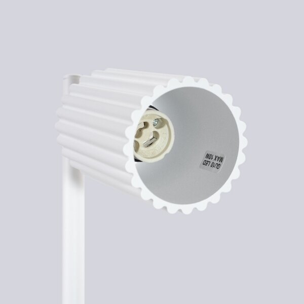 Sollux SL.1548 - Stolná lampa KARBON 1xGU10/10W/230V biela