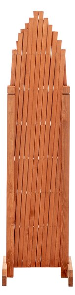 KONDELA Mriežková zástena, hnedá/drevo, 250 cm, KEJLY