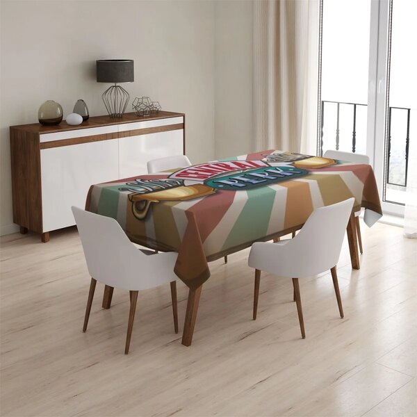 Sablio Obrus Seriál Priatelia CENTRAL PERK Abstrakcia - 90x90 cm