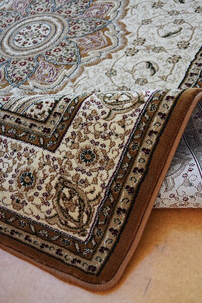 Berfin Dywany , Kusový koberec Anatolia 5328 K (Cream), 100x200, hnedá, kancelária