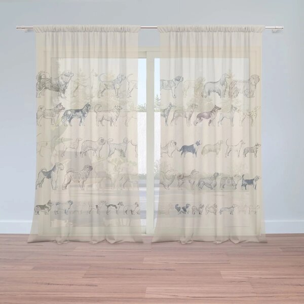 Sablio Záclony Plemená psov: 2ks 150x250cm