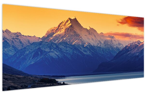 Obraz - Jazero Pukaki (120x50 cm)
