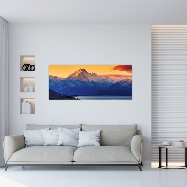 Obraz - Jazero Pukaki (120x50 cm)